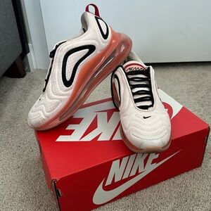 Nike Air Max 720 LIGHT SOFT PINK GYM RED BLACK WHITE Shoes Sz 8.5